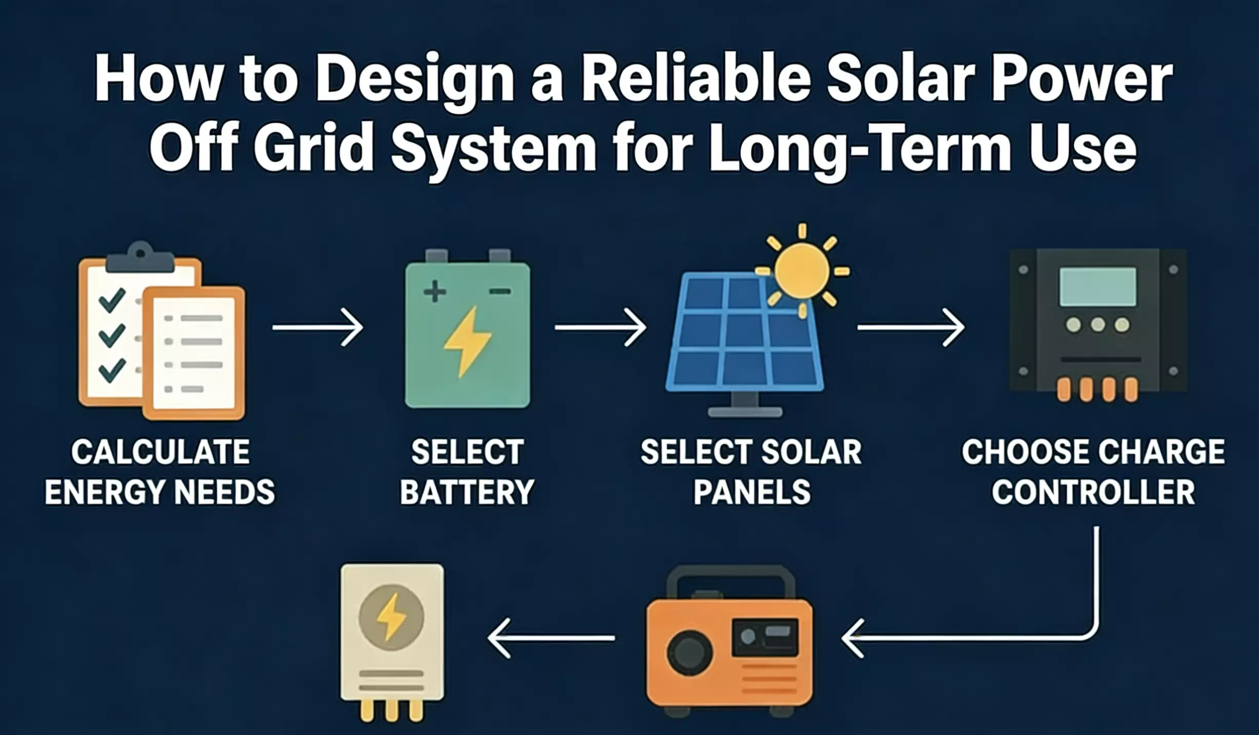 How to Design a Reliable Solar Power Off Grid System for Long-Term Use