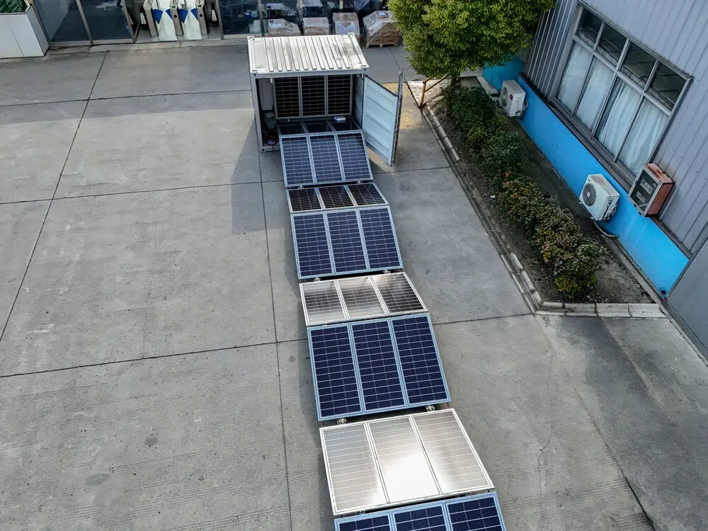 Foldable Solar Panels Container