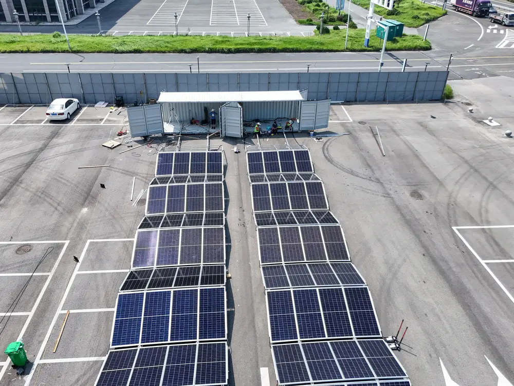 Solar Container Solar Panel Unfolded Diagram