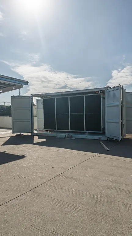 Collapsible Solar Panel Containers