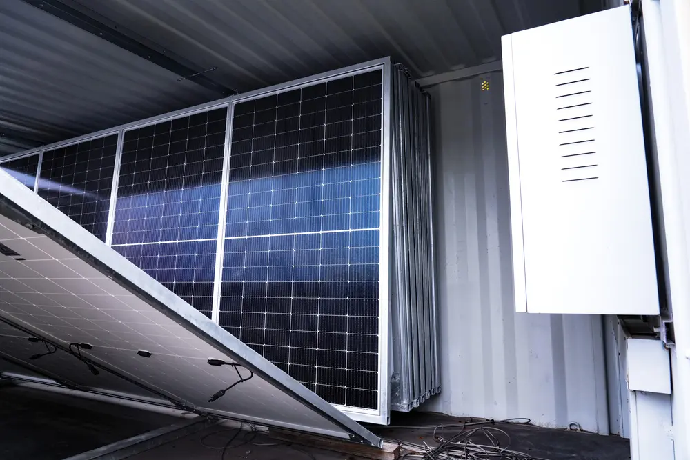 Solar Container Solar Panel Folded Diagram