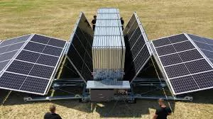 Folding photovoltaic panels