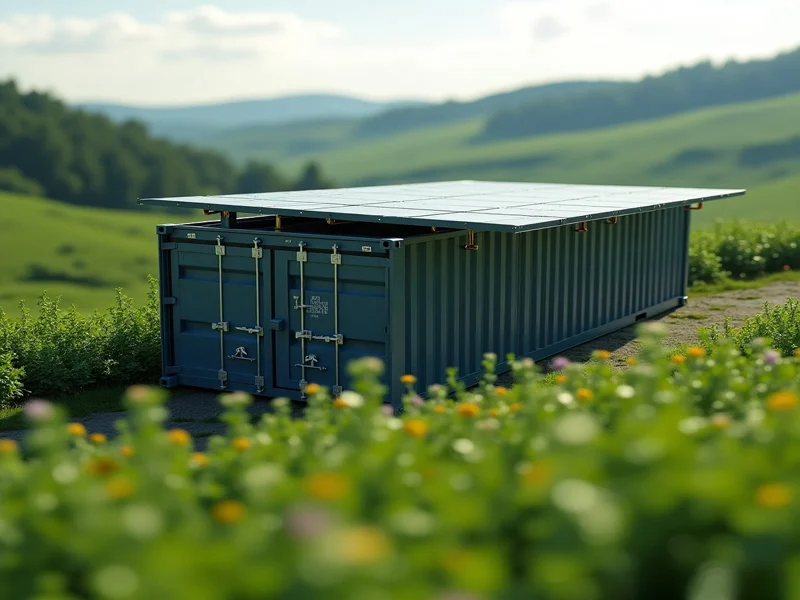 Installation of solar panels on top of containers