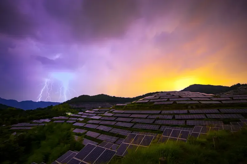 Lightning and Photovoltaics
