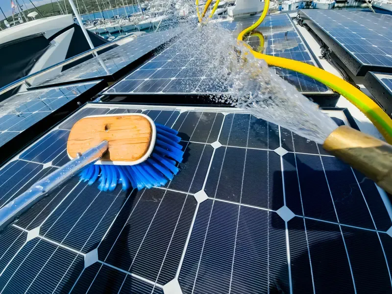 Manual-cleaning-of-solar-panels