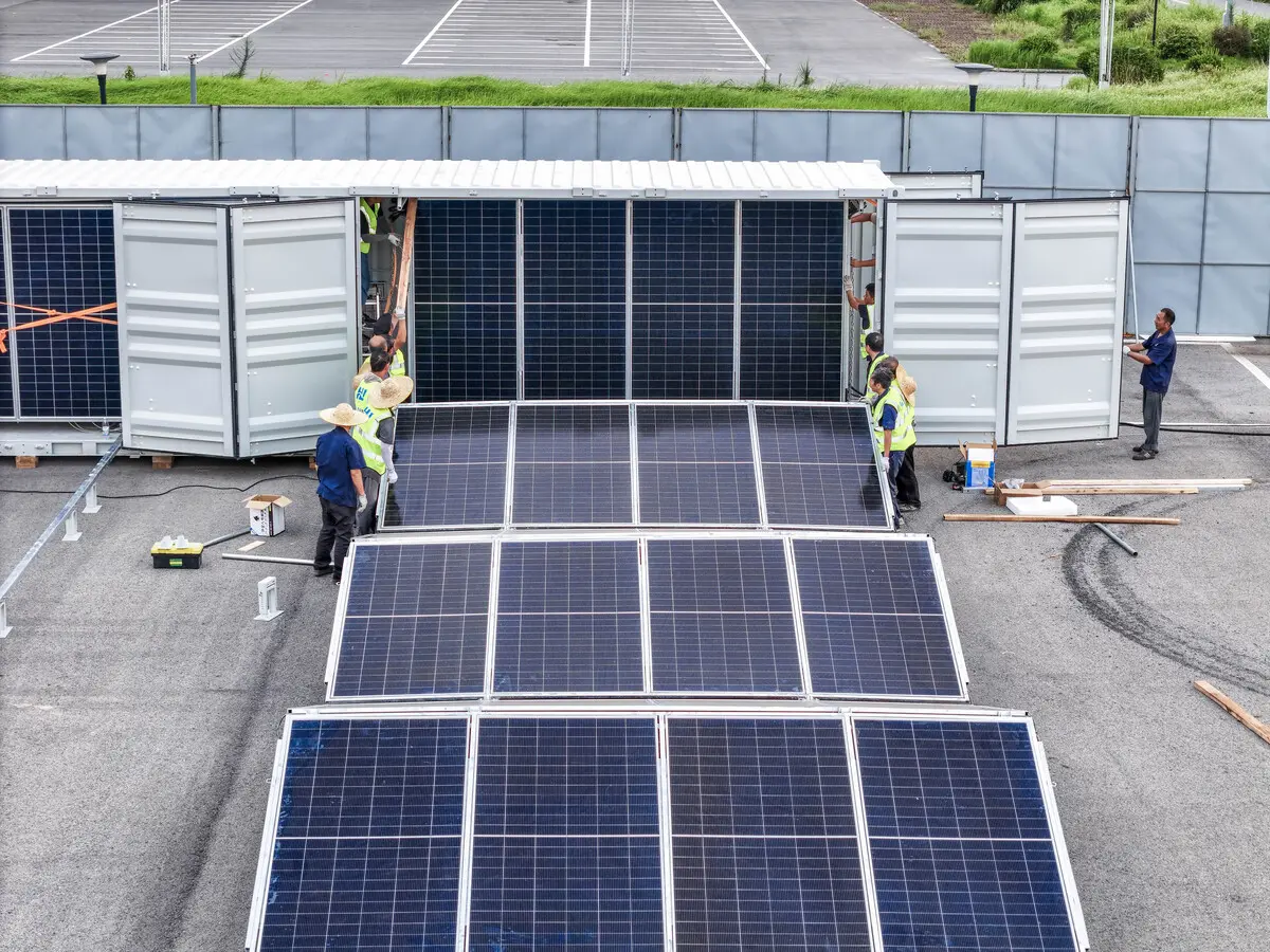 Temporary Solar Power Supply Solution for Construction Site