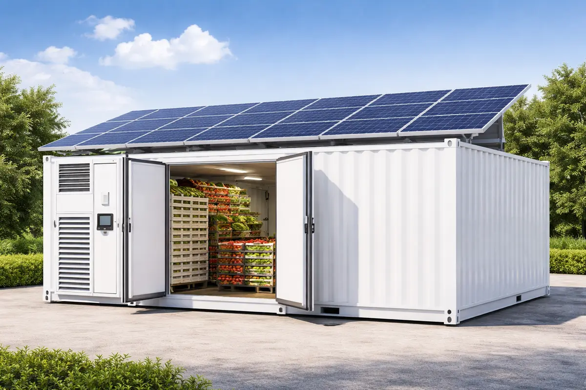 Solar Powered Cold Storage Container