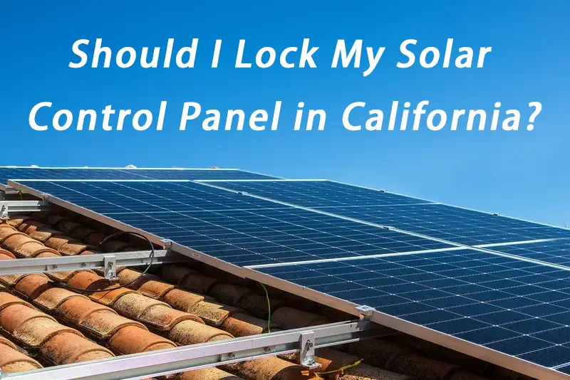 Solar Control Panel in California